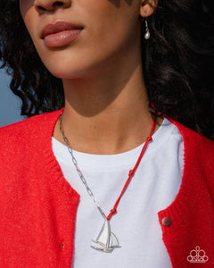 Sailboat Shimmer - Red